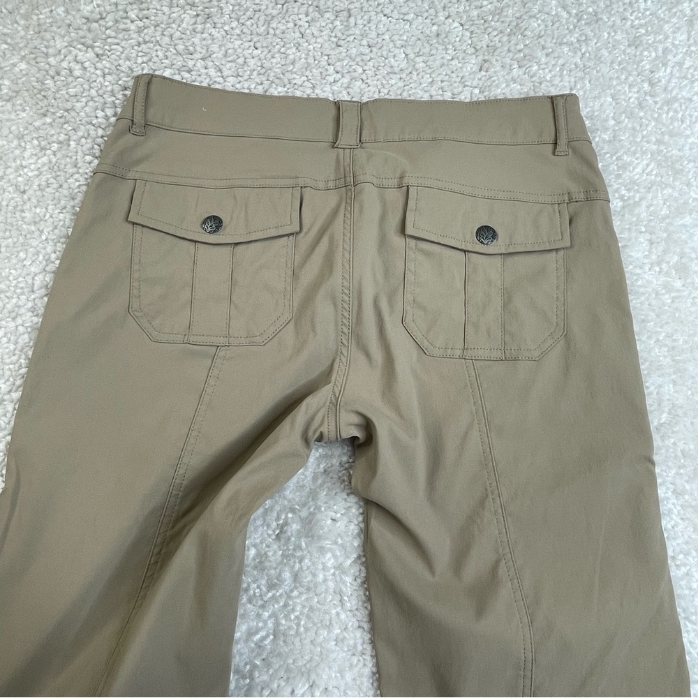 Prana Monarch Convertible Nylon Pants Khaki Hiking Camping Outdoors Stretch Sz 8 - Picture 10 of 15